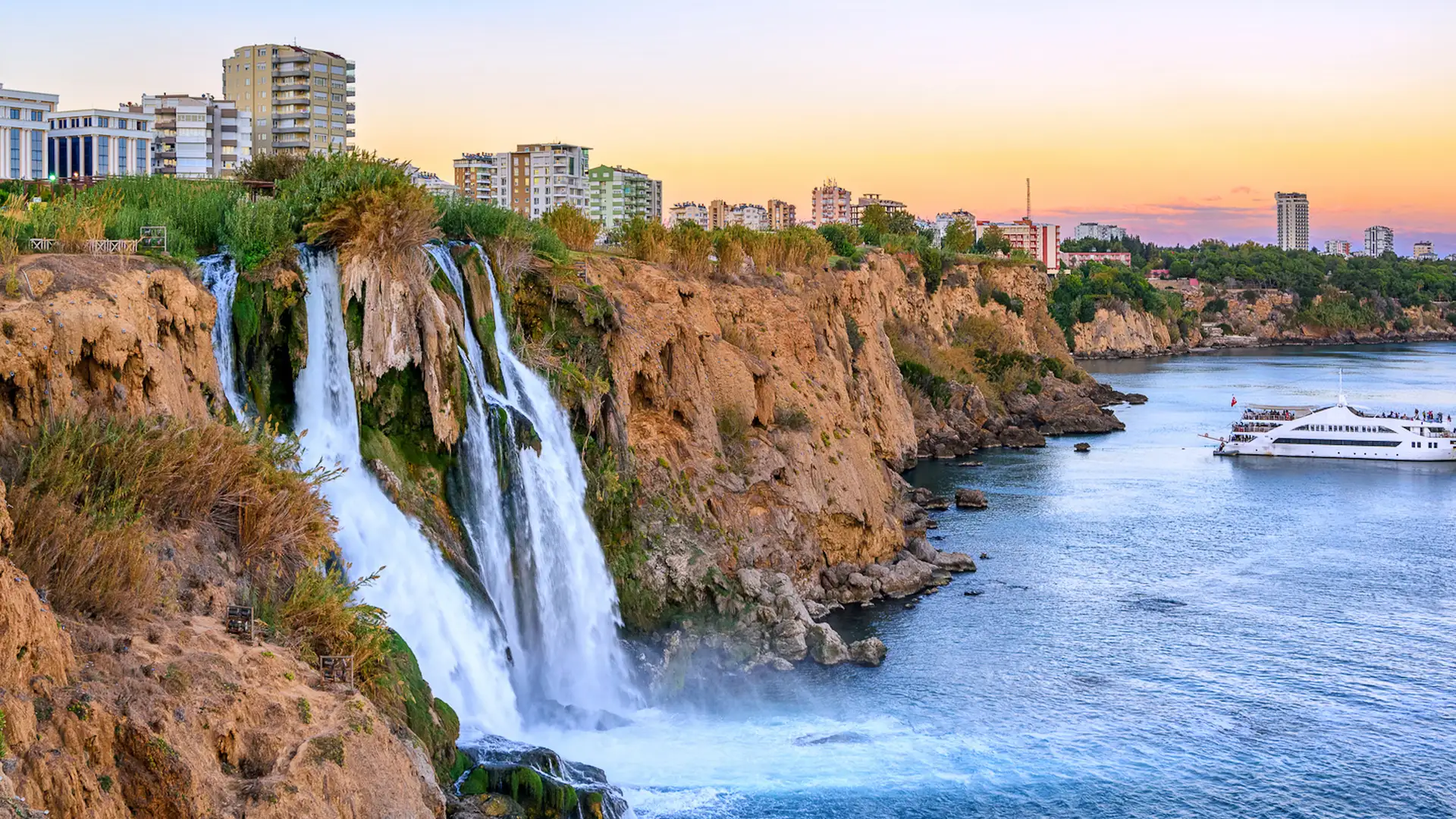Antalya Expo Center and Mediterranean coastline